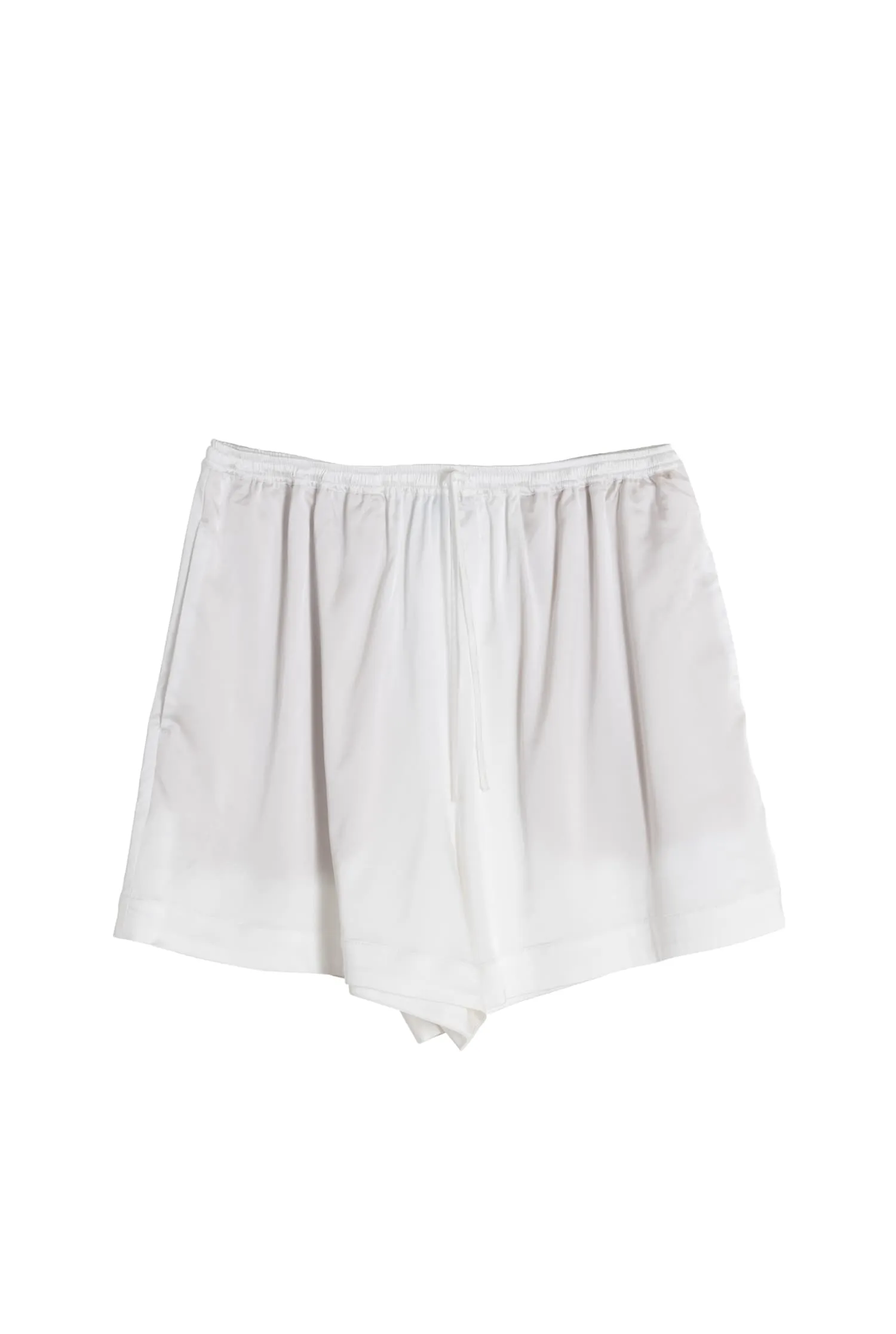 Aly satin shorts off-white