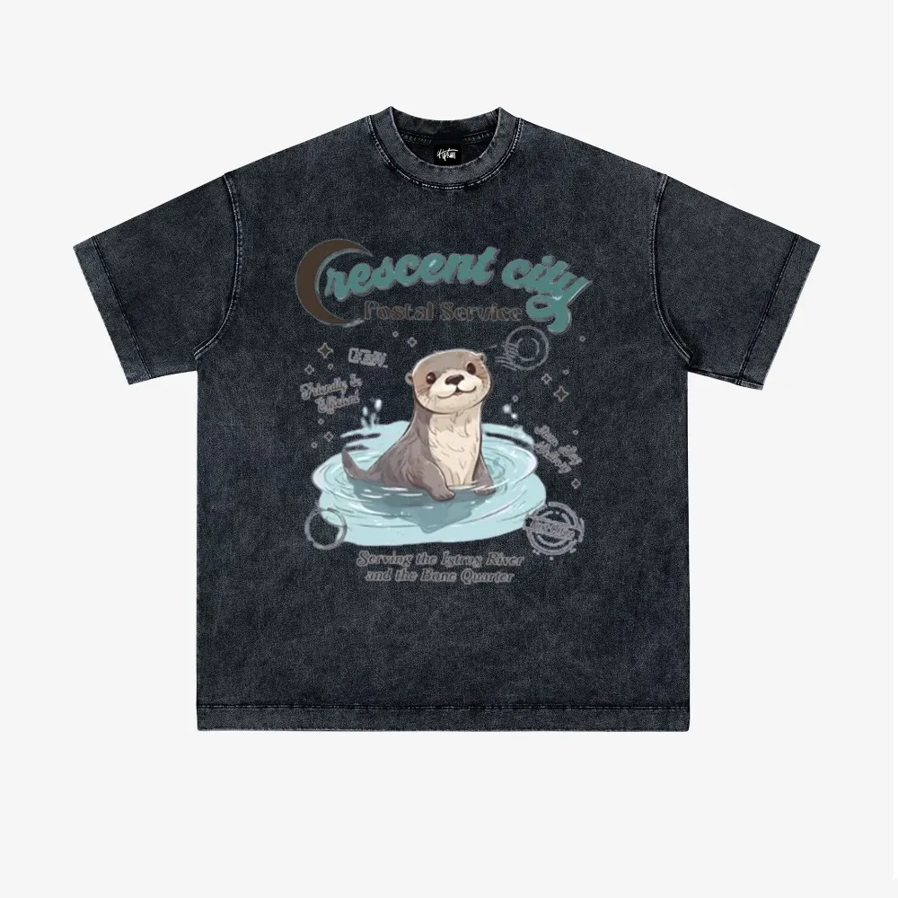 “American trendy niche cute otter print” T-shirt