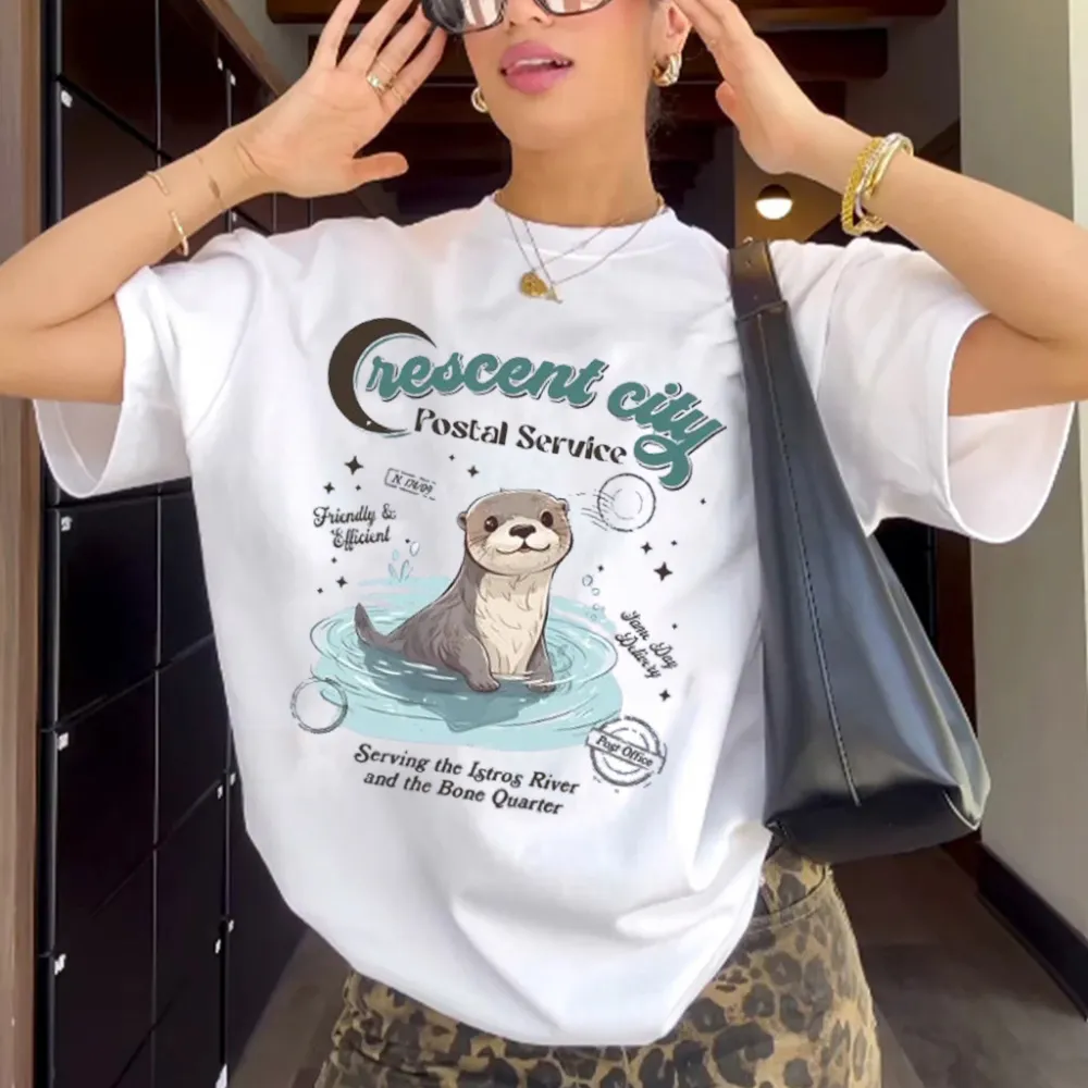 “American trendy niche cute otter print” T-shirt