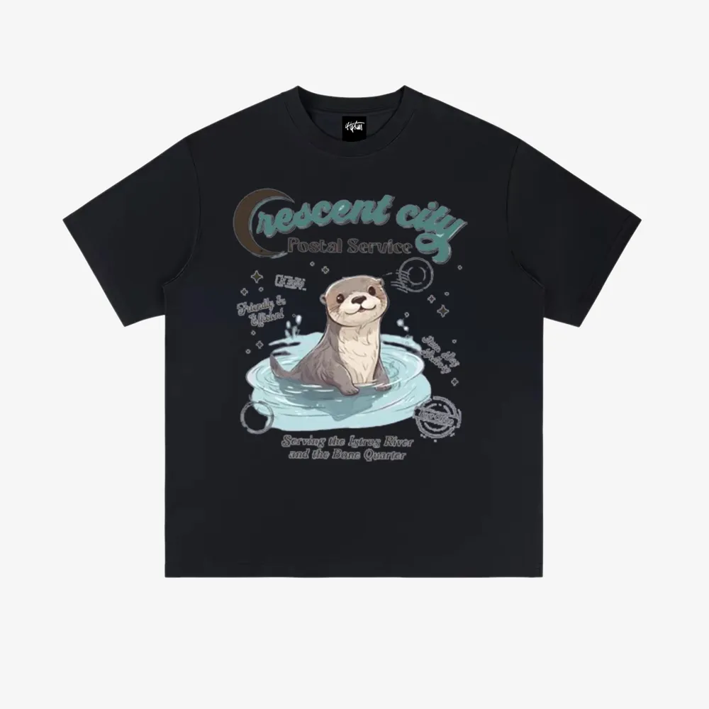 “American trendy niche cute otter print” T-shirt