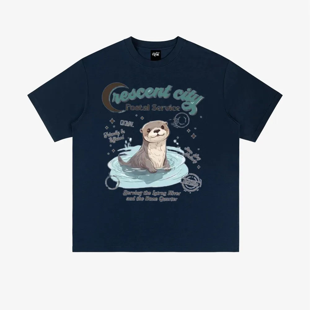 “American trendy niche cute otter print” T-shirt