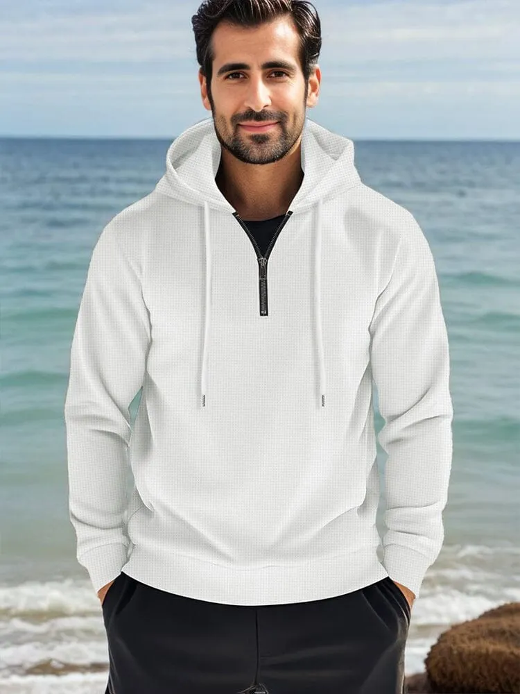 Athleisure Comfort Waffle Hoodie