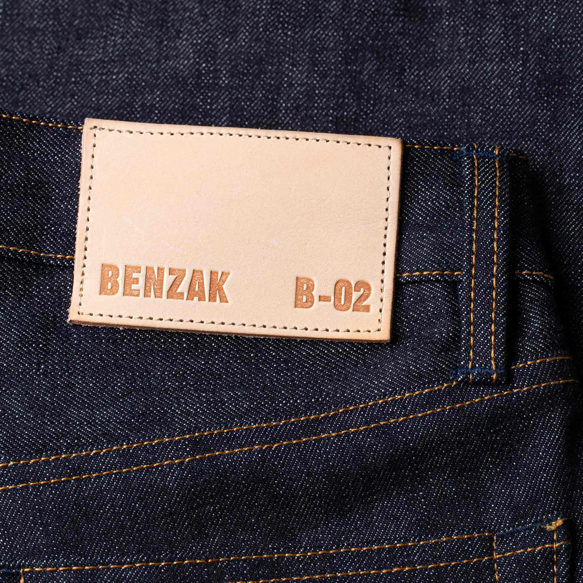 B-02 REGULAR STRAIGHT 18 oz. dark indigo selvedge