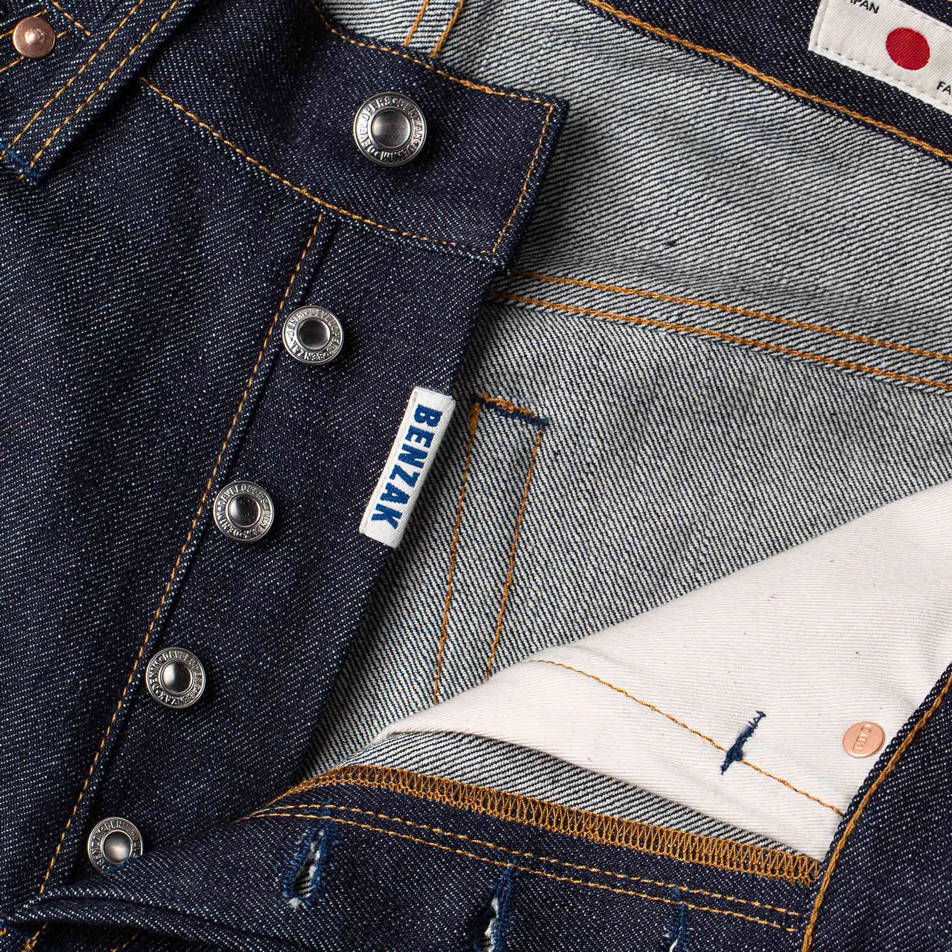 B-02 REGULAR STRAIGHT 18 oz. dark indigo selvedge