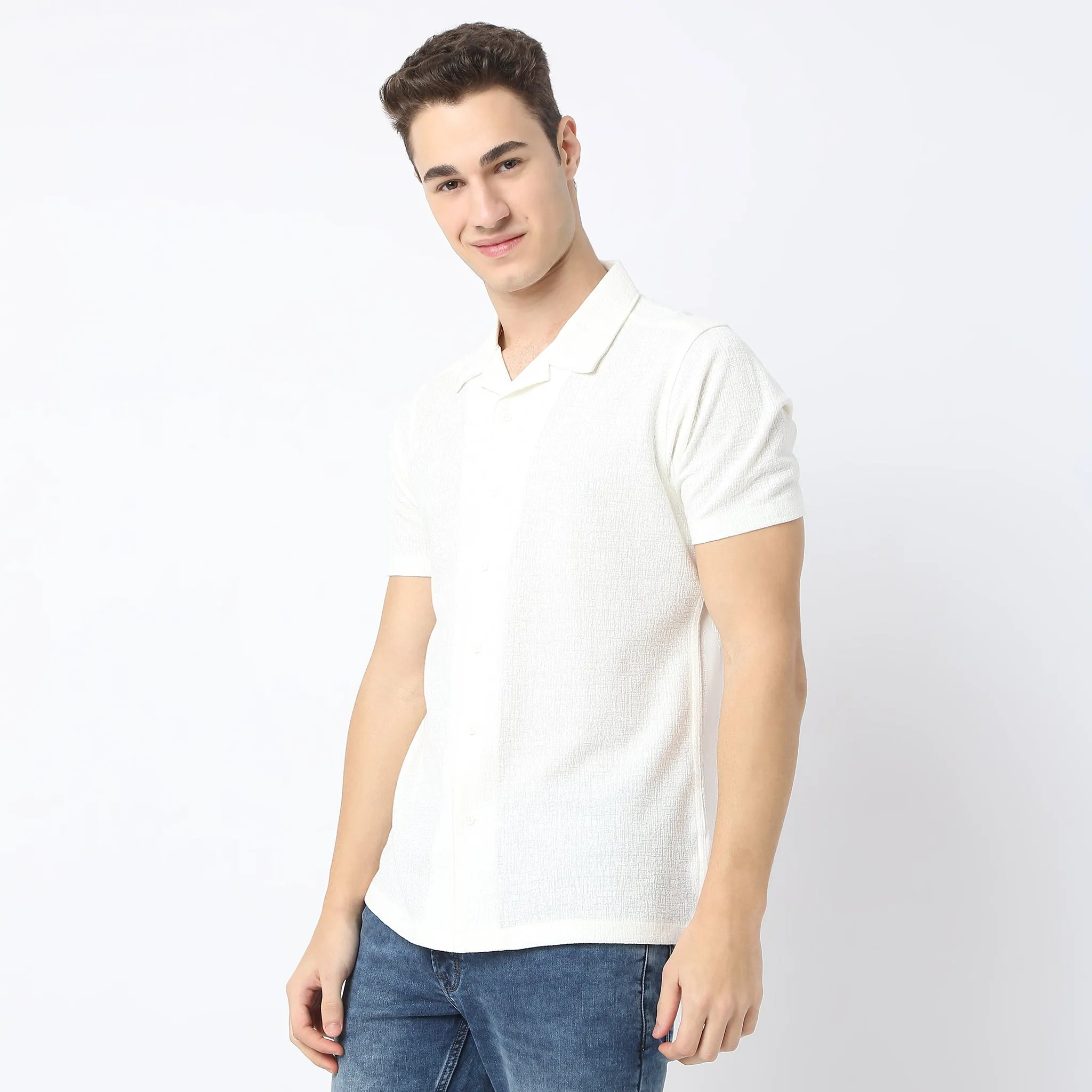 BAE™ Shirts with Blend of Luxury Lyocell - Cuban Collar - Regular Fit