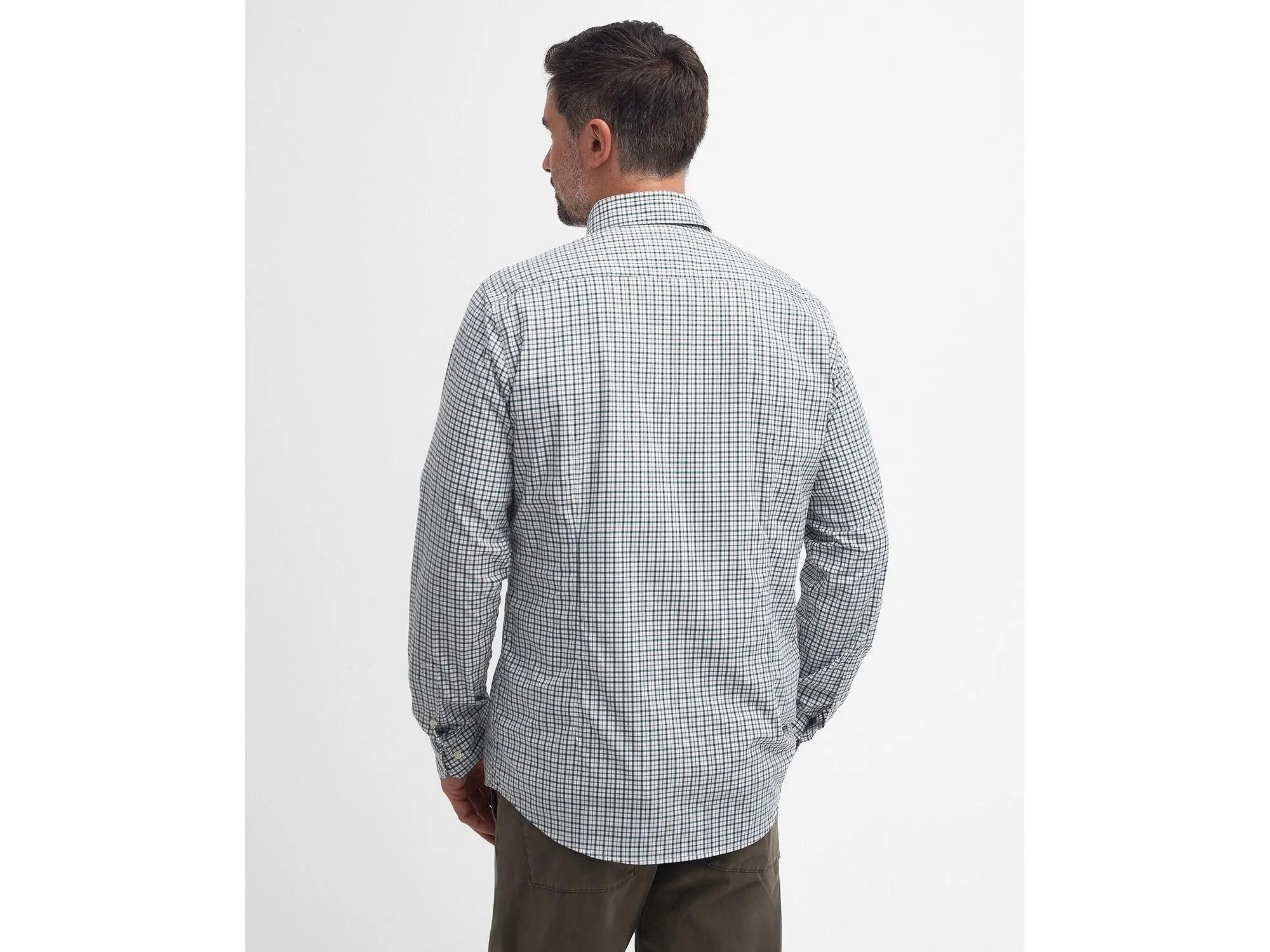 Barbour Teesdale Tailored Performance Button-Down Shirt in Green