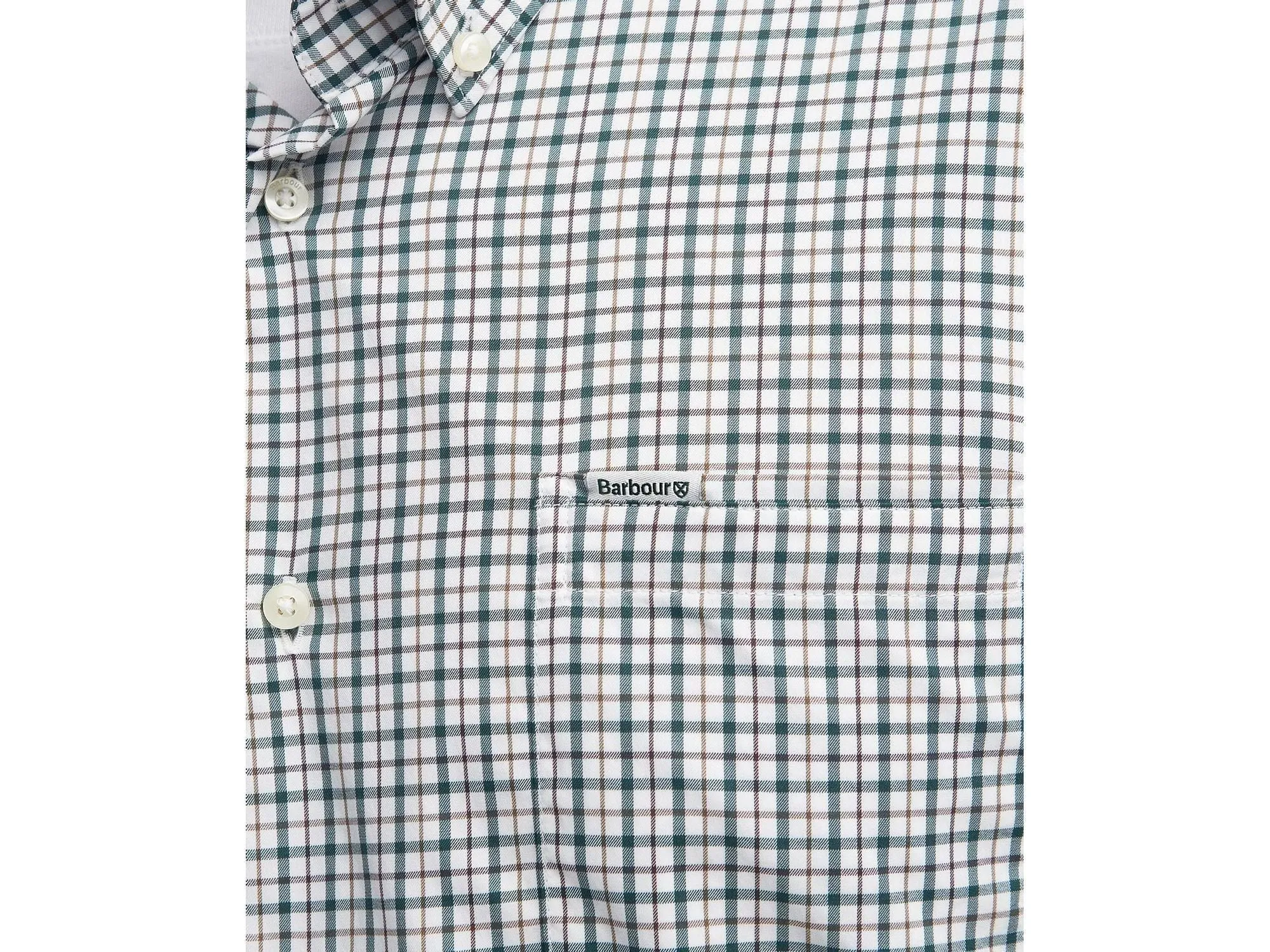 Barbour Teesdale Tailored Performance Button-Down Shirt in Green