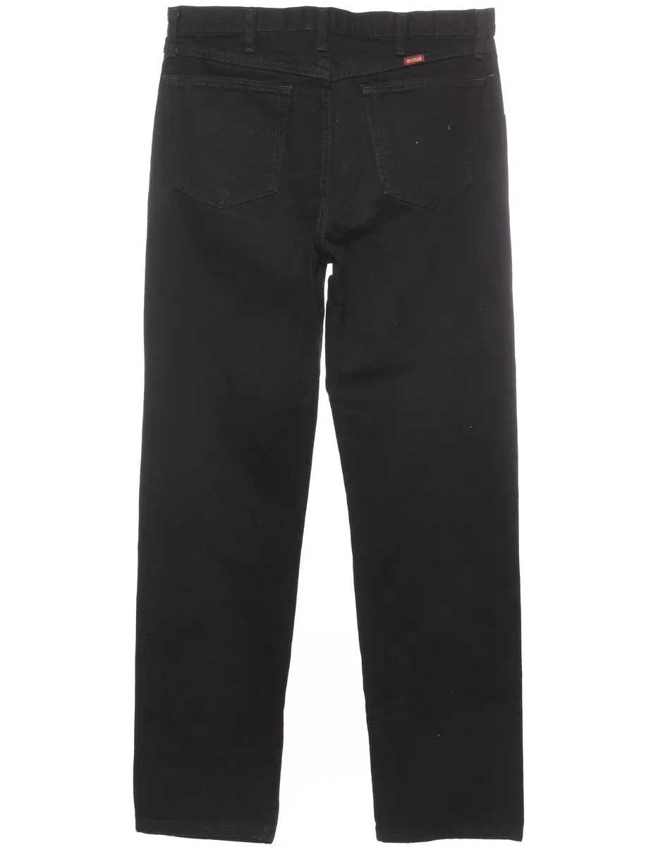 Black Classic Straight-Fit Jeans - W34 L34