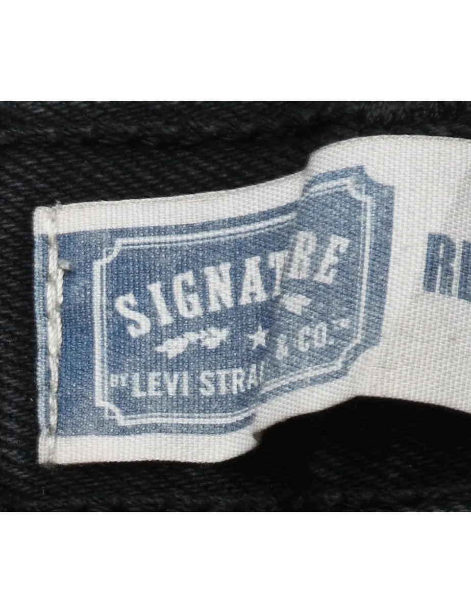 Black Levi's Straight-Fit Jeans - W34 L32