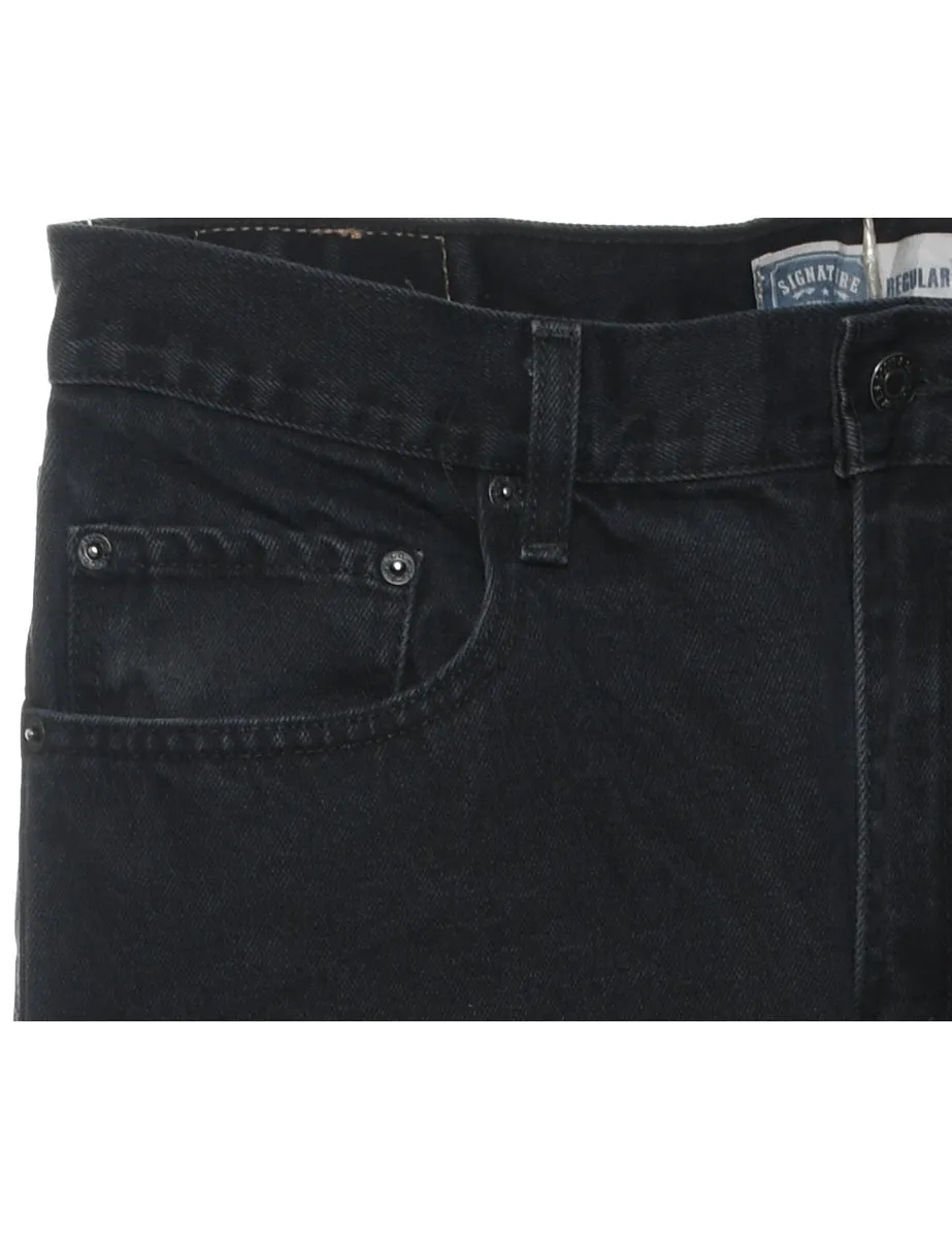 Black Levi's Straight-Fit Jeans - W34 L32