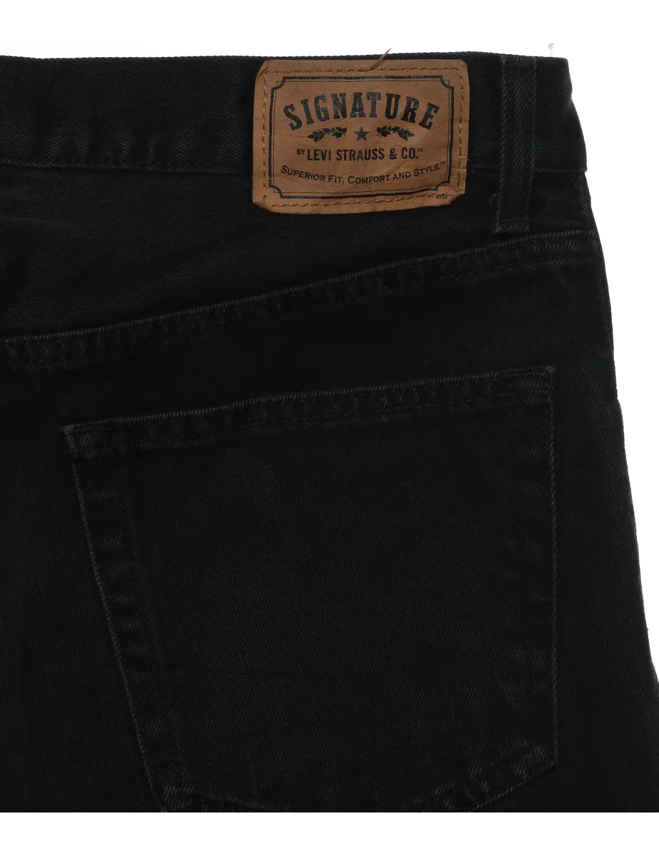 Black Levi's Straight-Fit Jeans - W34 L32