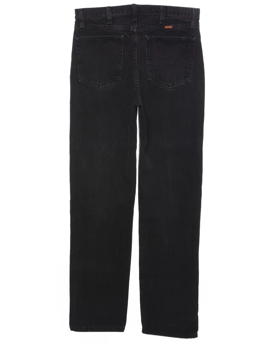 Black Straight Fit Jeans - W34 L34