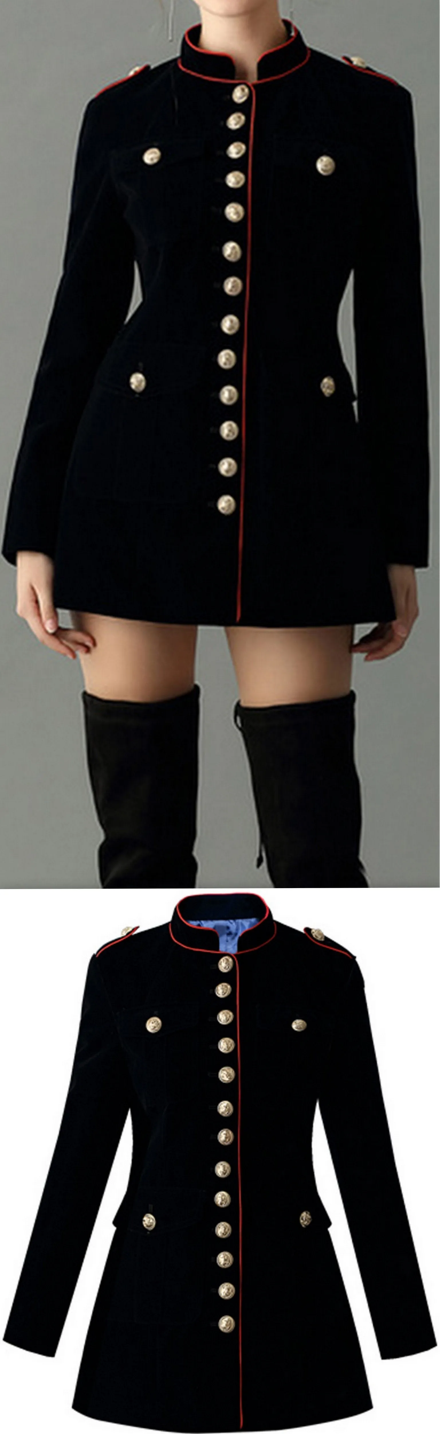Black Velvet Military Jacket