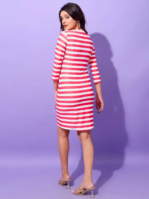 Blush Bloom Bodycon Dress