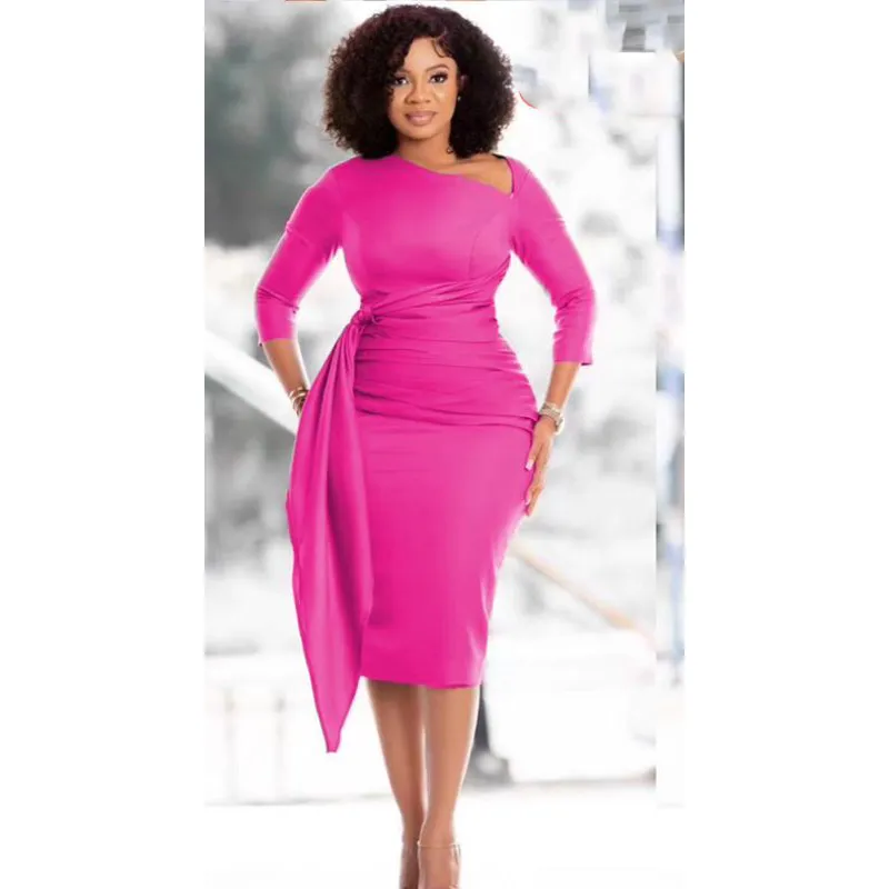 Bodycon Slim Midi Dress.
