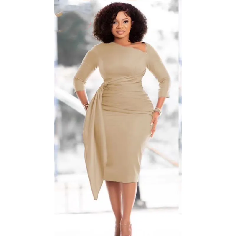 Bodycon Slim Midi Dress.