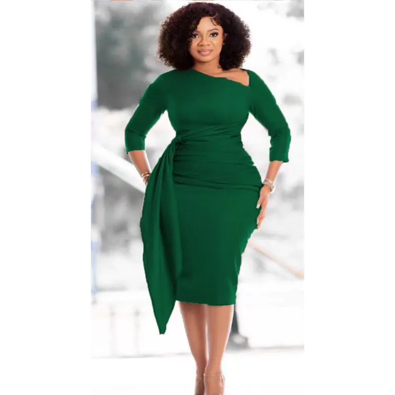 Bodycon Slim Midi Dress.