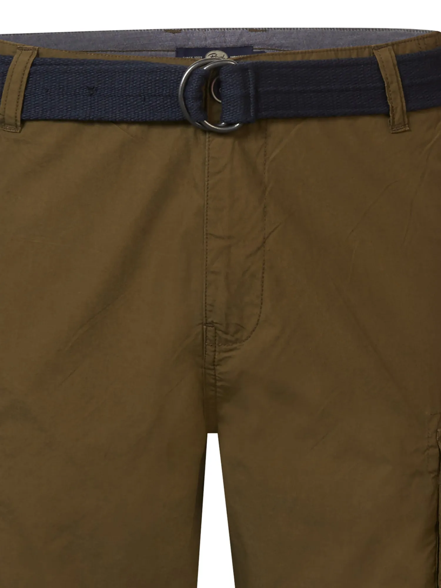 Cargo Shorts with Belt Poplin