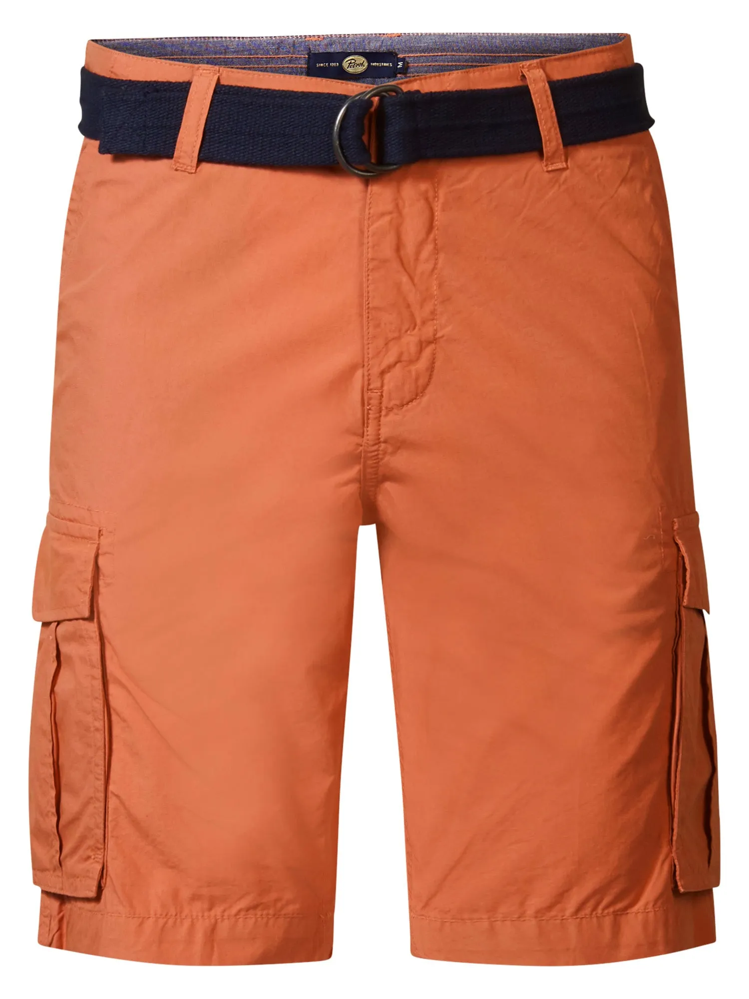 Cargo Shorts with Belt Poplin