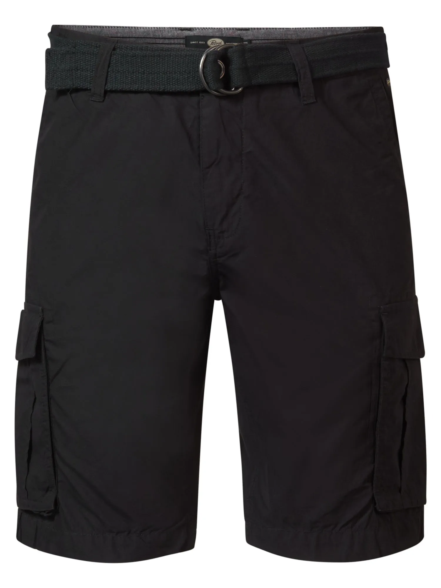 Cargo Shorts with Belt Poplin
