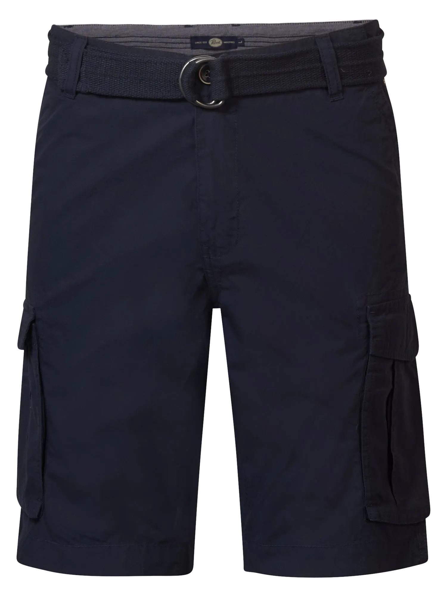 Cargo Shorts with Belt Poplin
