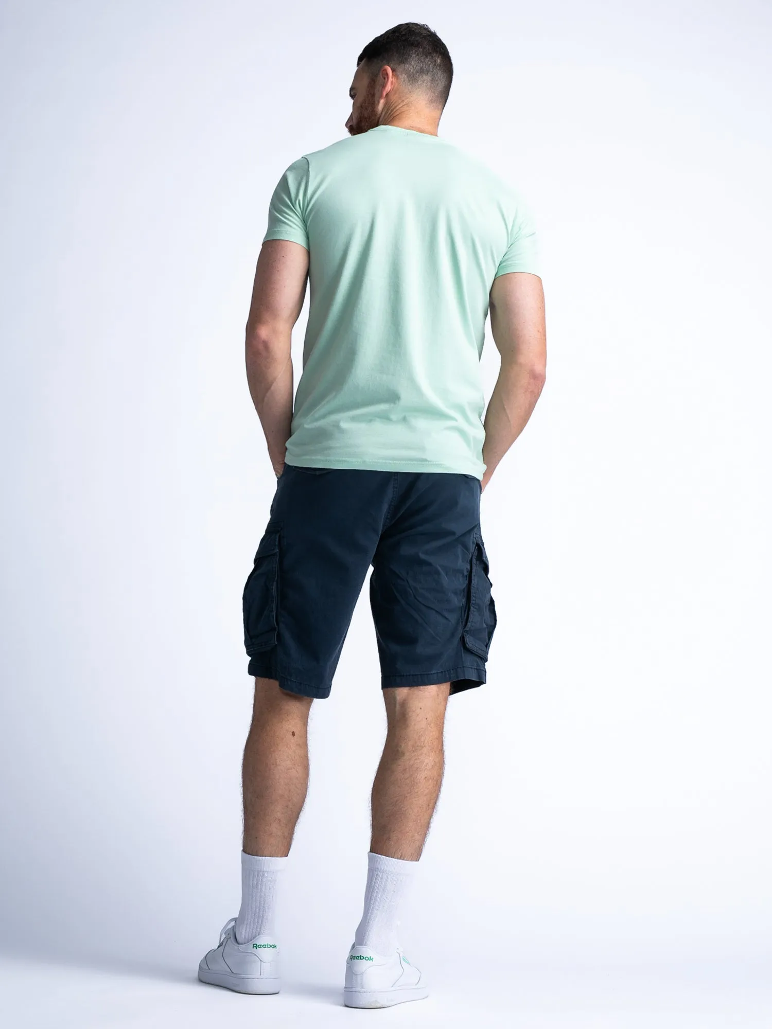Cargo Shorts with Belt Poplin