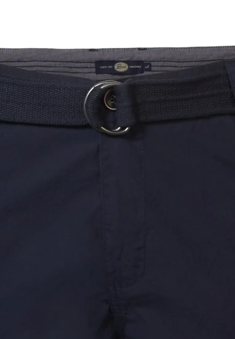 Cargo Shorts with Belt Poplin