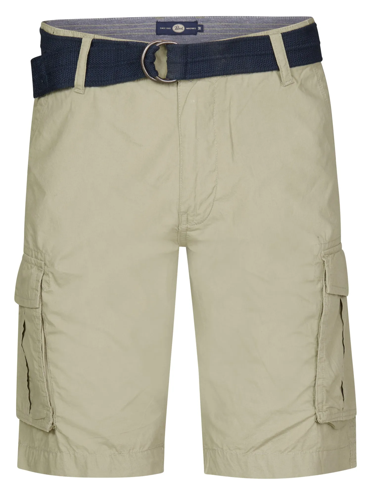 Cargo Shorts with Belt Poplin