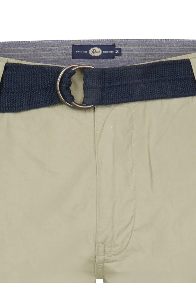 Cargo Shorts with Belt Poplin