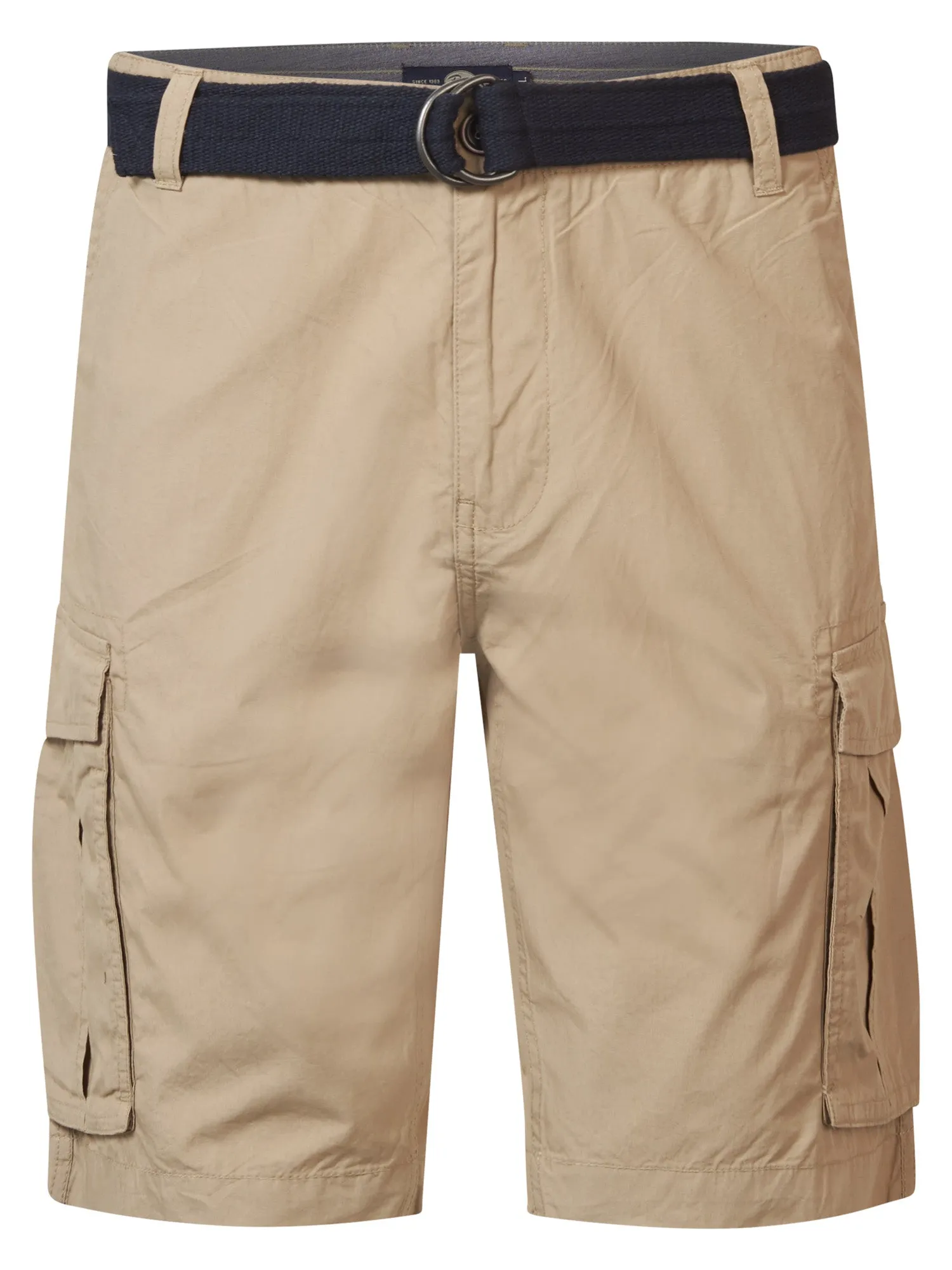 Cargo Shorts with Belt Poplin