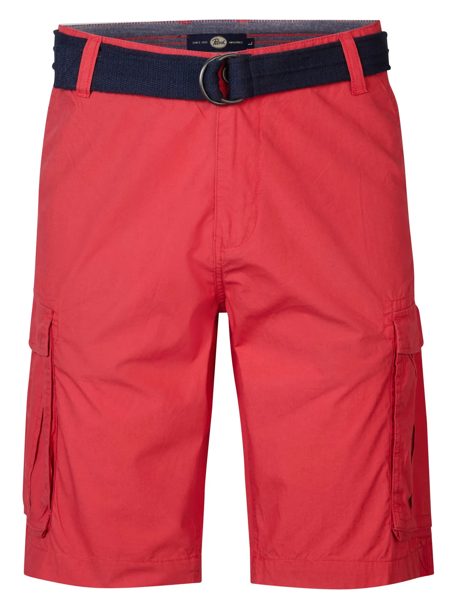 Cargo Shorts with Belt Poplin