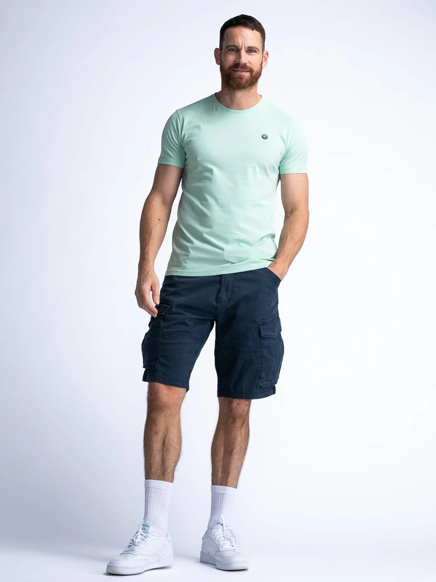 Cargo Shorts with Belt Poplin