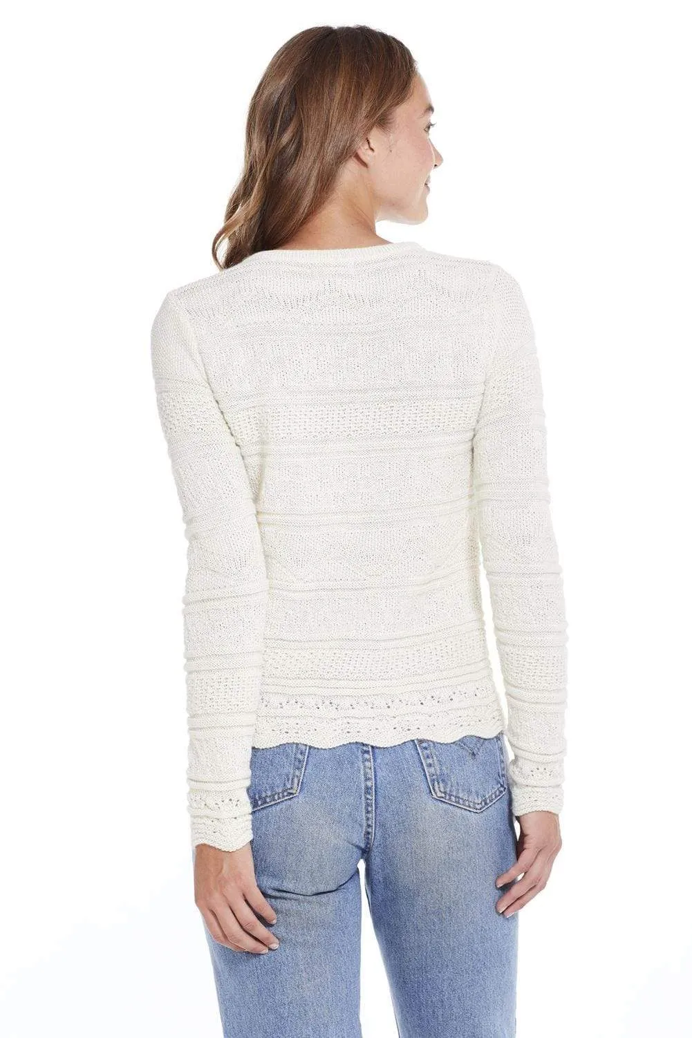 Carolina Crew Neck Baby Alpaca Sweater Tunic for Women