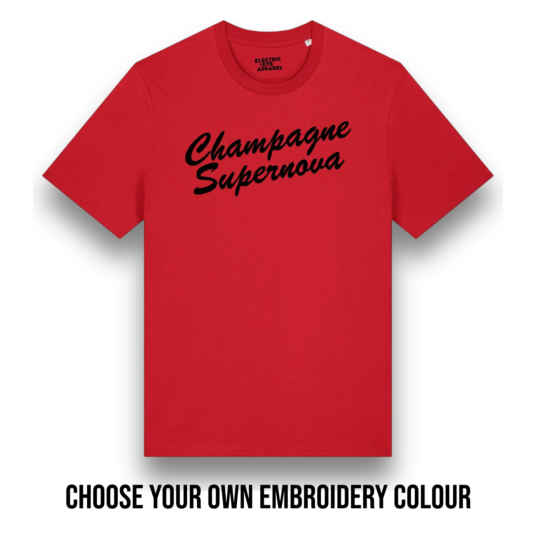 'CHAMPAGNE SUPERNOVA' embroidered premium organic iconic men's 'Creator 2.0' t-shirt - inspired by Oasis