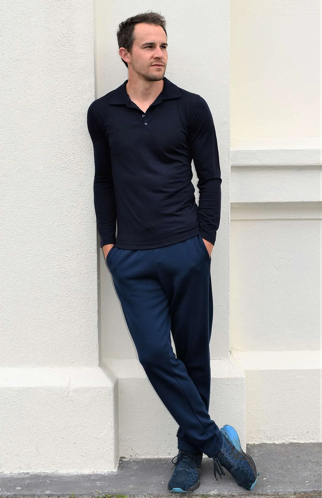 Collared Polo Top- Long Sleeve 200g