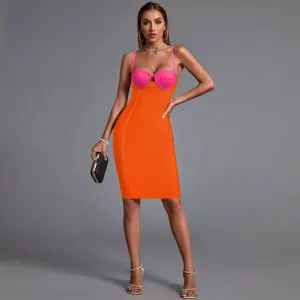 Color Block Bodycon Dress