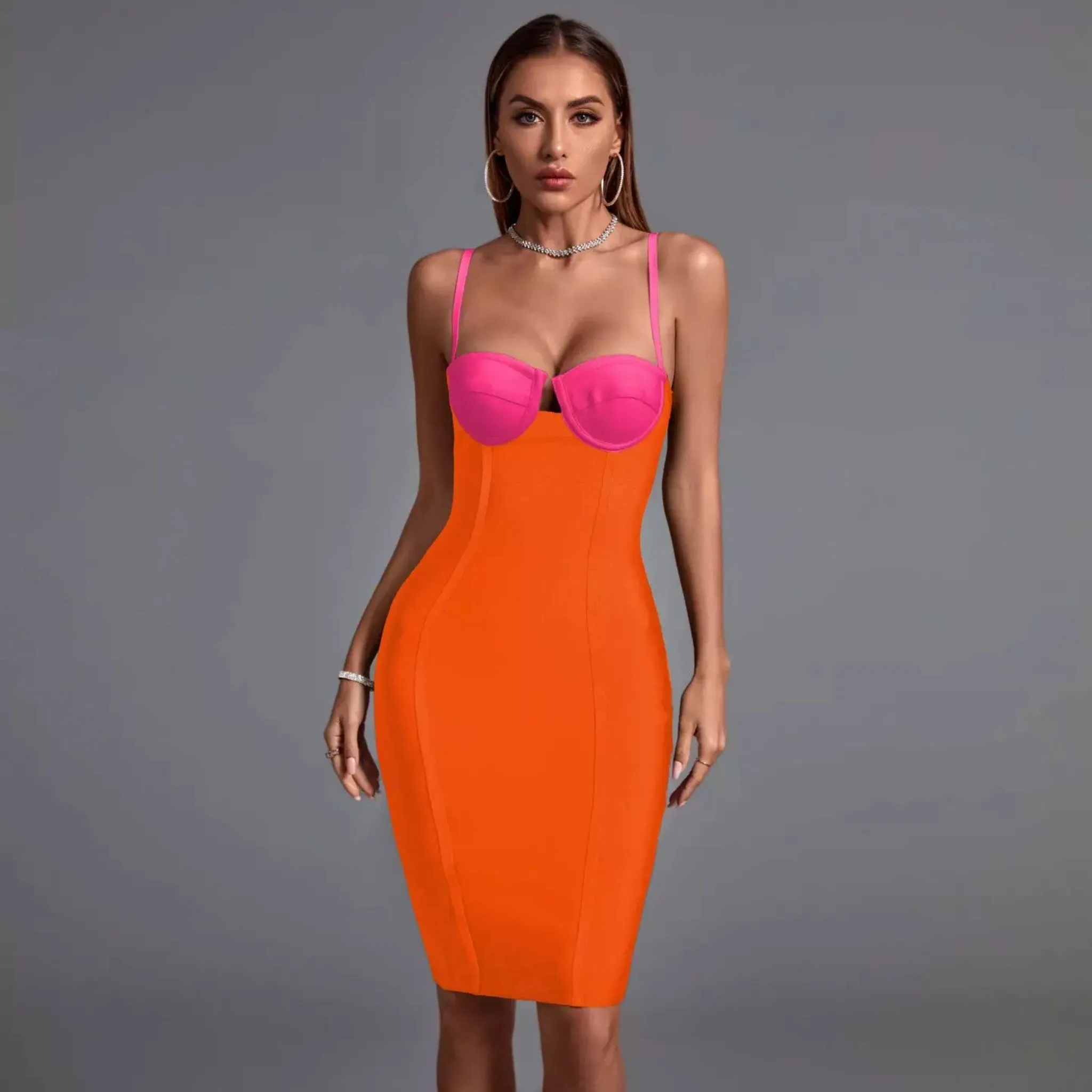 Color Block Bodycon Dress