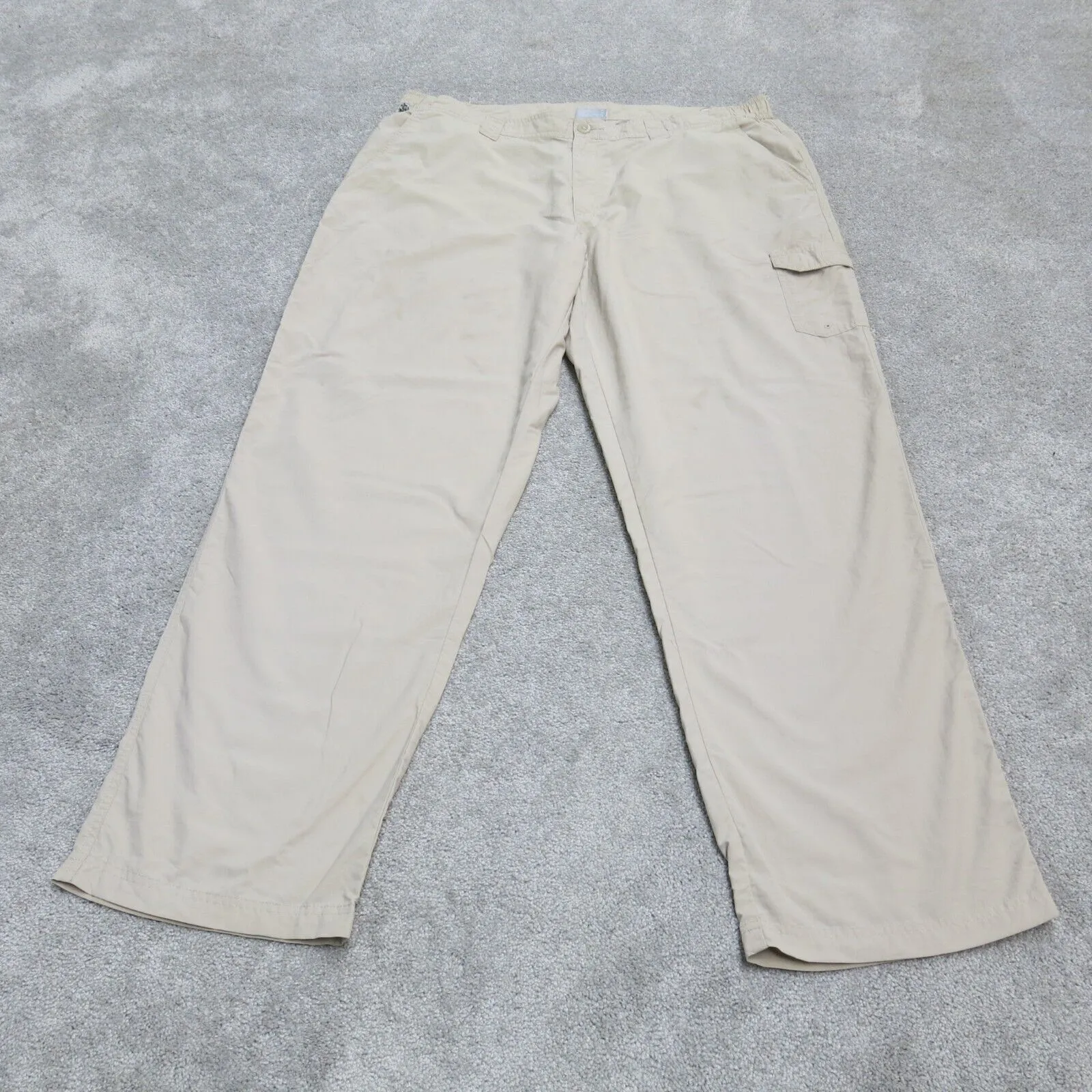 Columbia Sportswear Mens Wide Leg Chino Pants High Rise Beige Size W40XL32