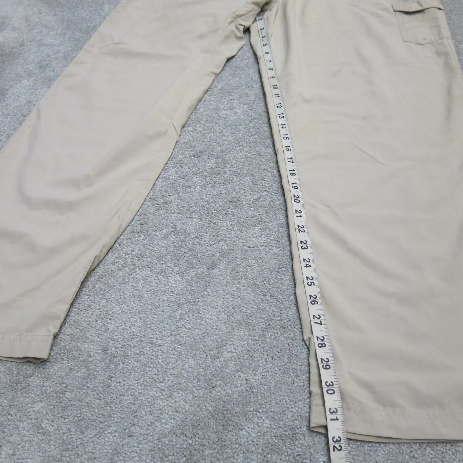 Columbia Sportswear Mens Wide Leg Chino Pants High Rise Beige Size W40XL32