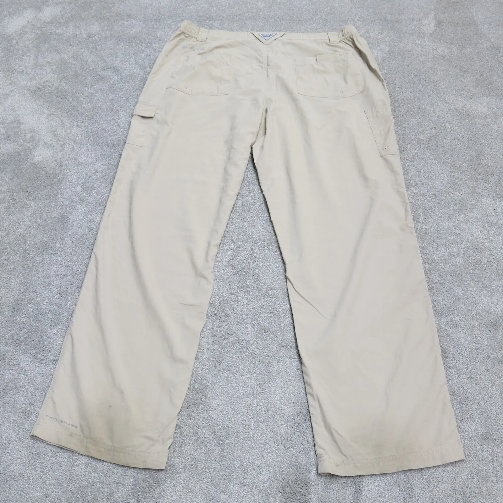 Columbia Sportswear Mens Wide Leg Chino Pants High Rise Beige Size W40XL32