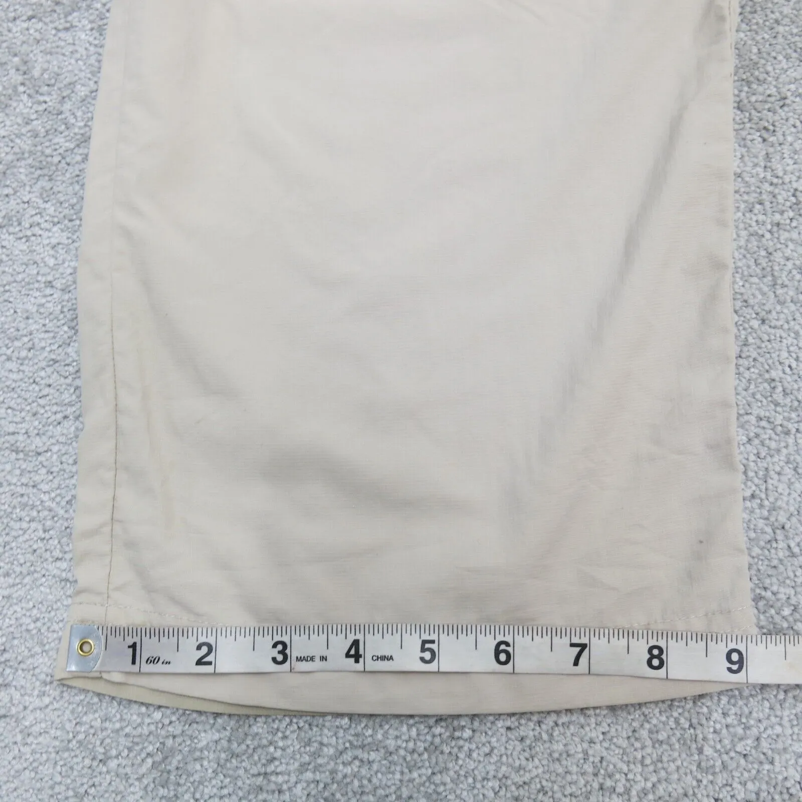 Columbia Sportswear Mens Wide Leg Chino Pants High Rise Beige Size W40XL32