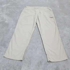 Columbia Sportswear Mens Wide Leg Chino Pants High Rise Beige Size W40XL32
