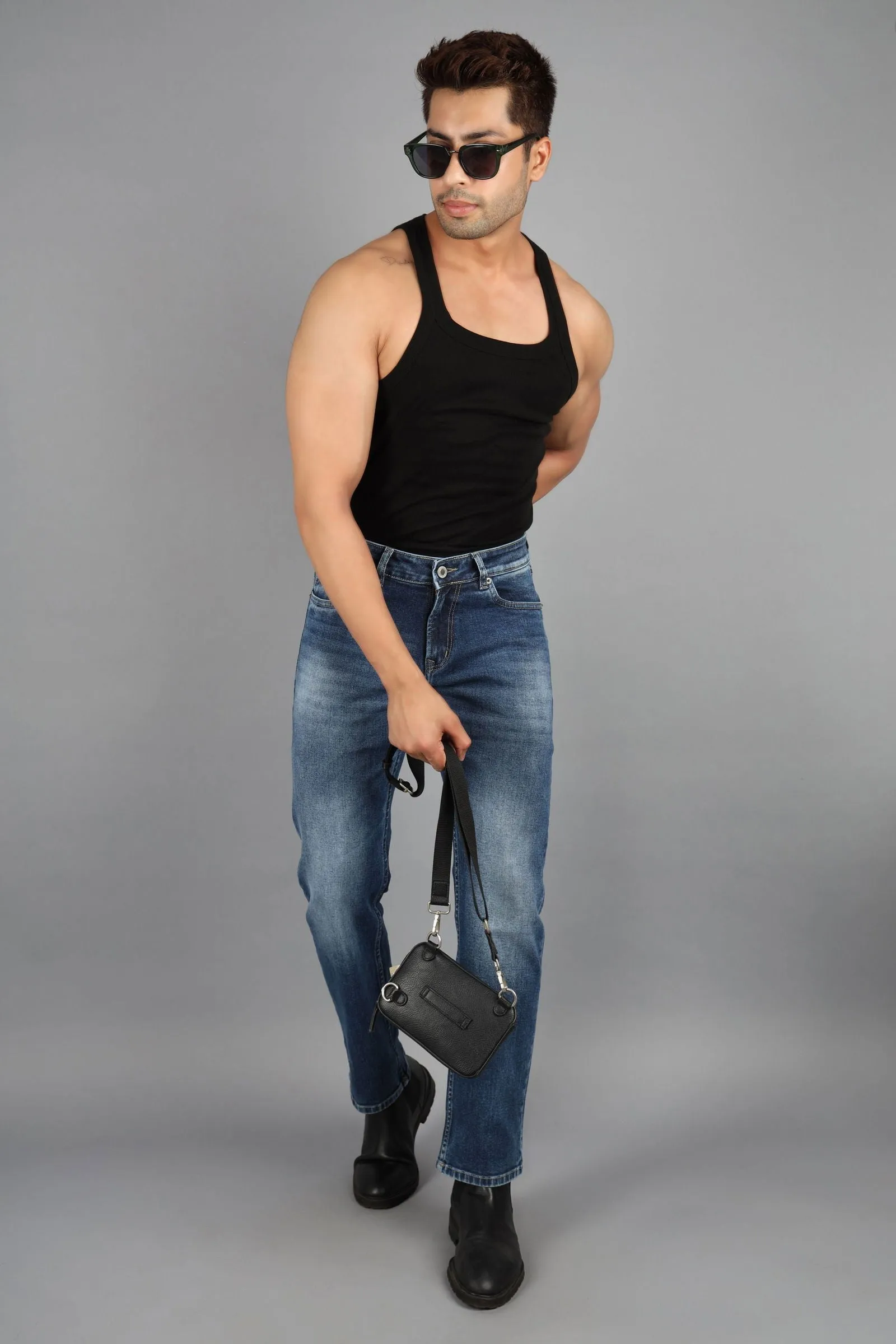 Dark blue denim Jeans Straightfit