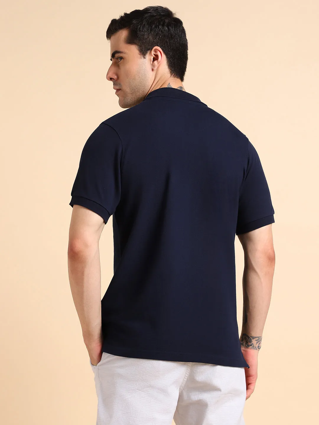 Dennis Lingo Polo Collar Cotton T-Shirt