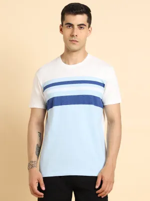 Dennis Lingo Striped Casual Cotton T-shirt