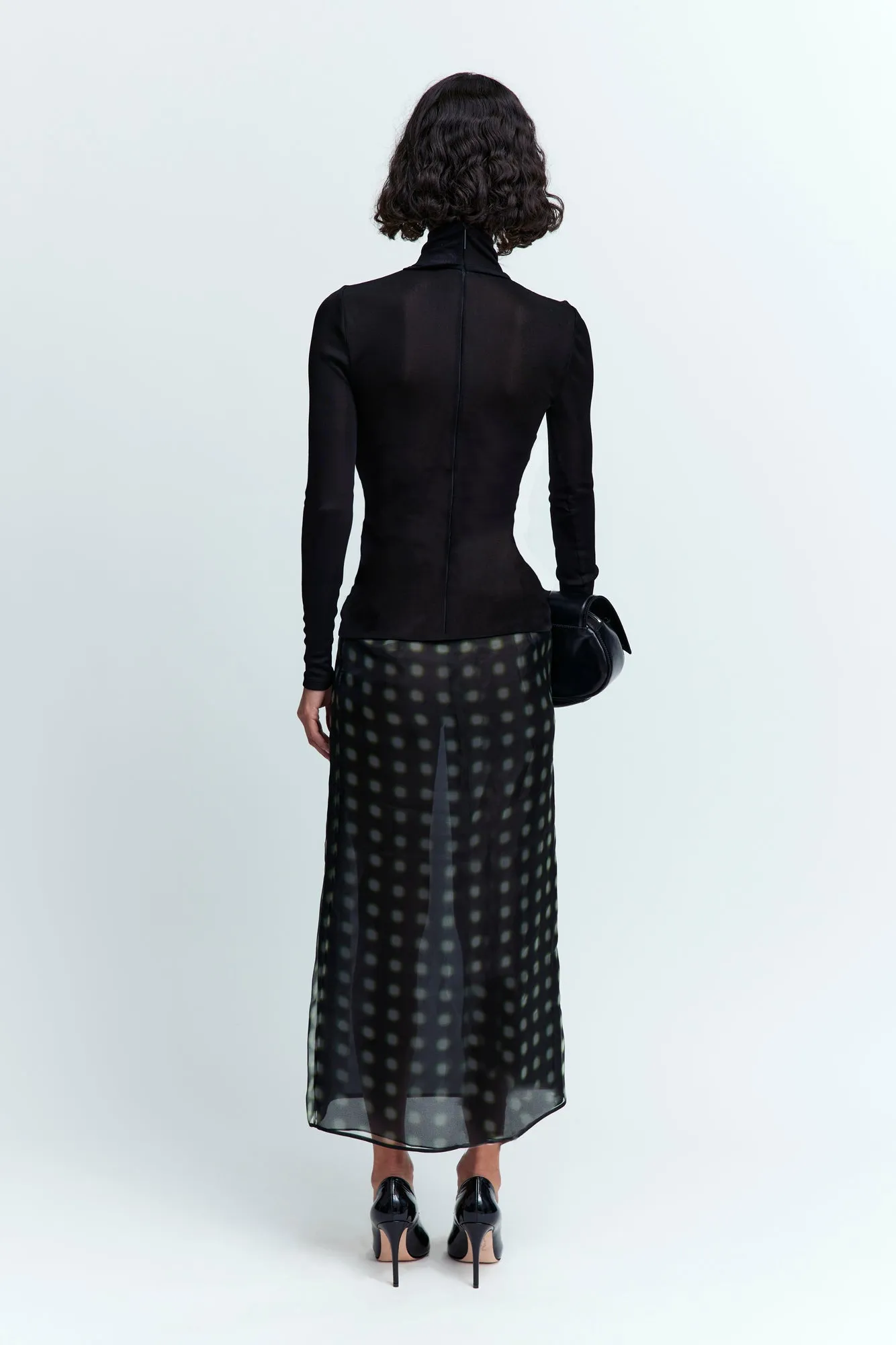 Dia Midi Skirt in Organza