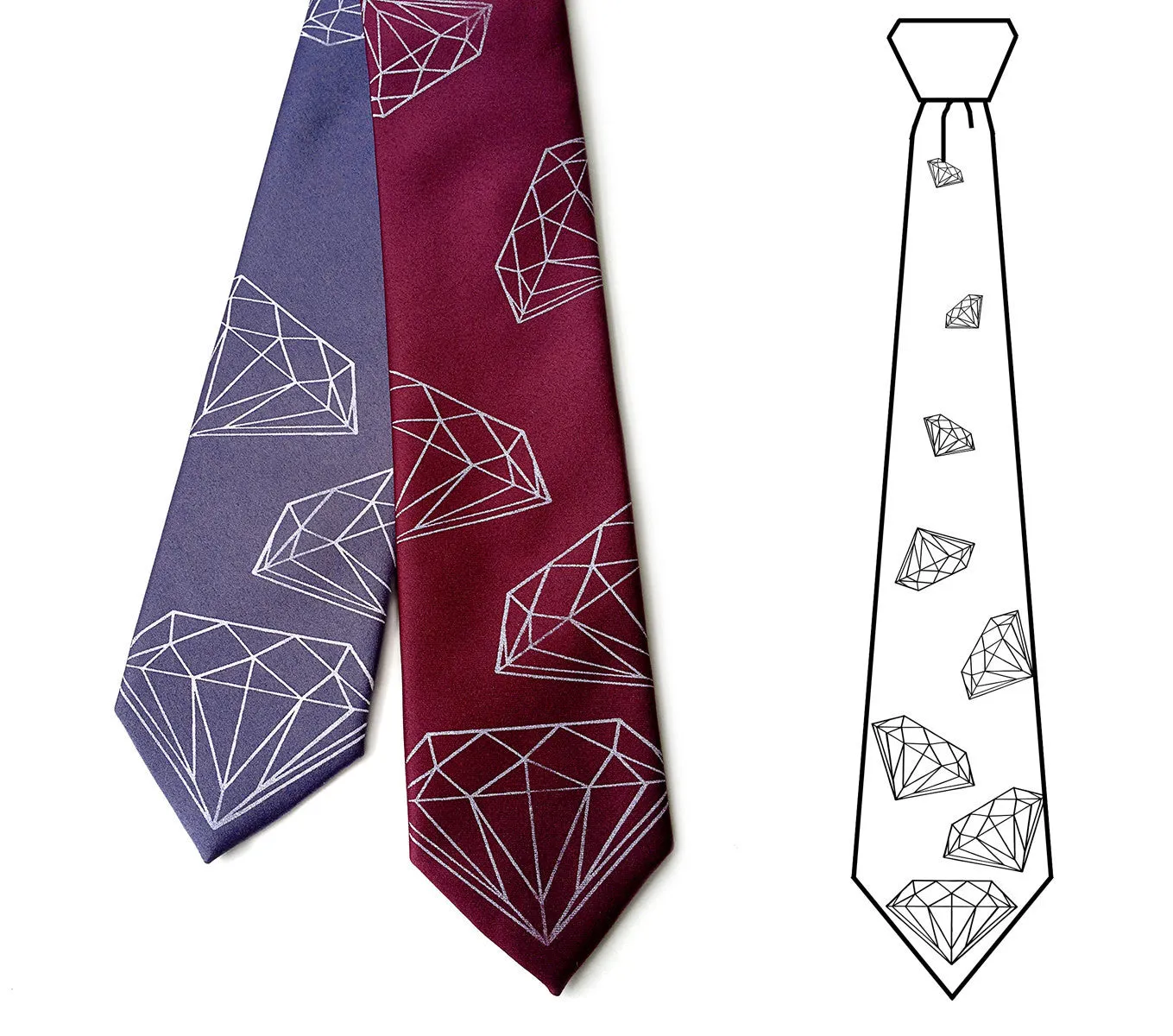 Diamond Print Necktie