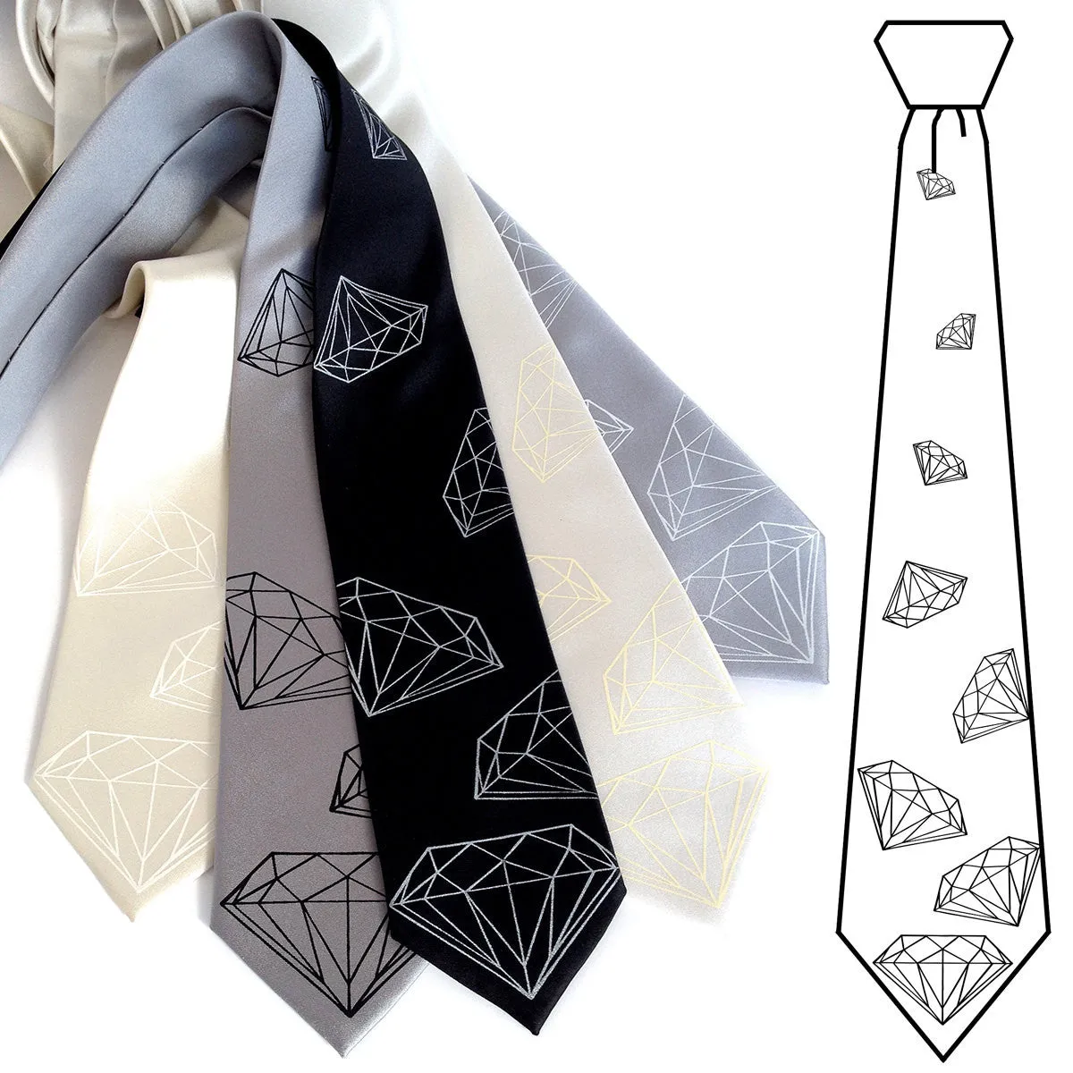 Diamond Print Necktie