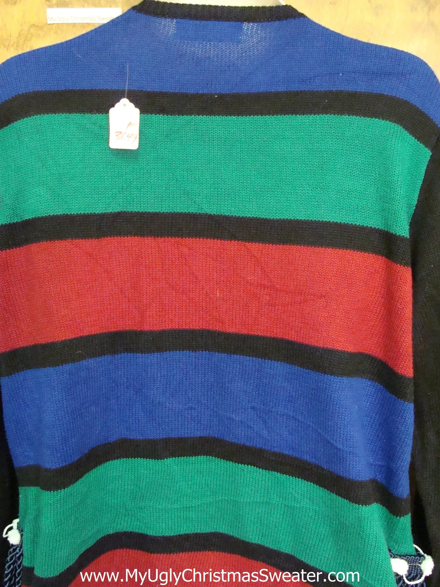 Eye Numbing Stripes Ugly Christmas Sweater