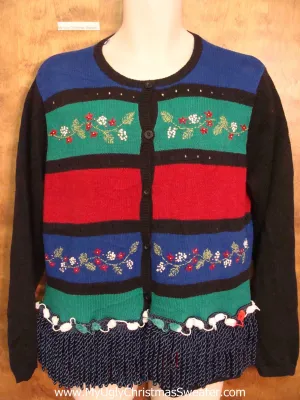 Eye Numbing Stripes Ugly Christmas Sweater